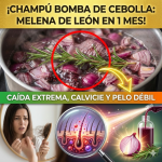 ¡Te Estás Quedando Calva! El “Champú Bomba” de Cebolla Morada para una Melena de León en 1 Mes