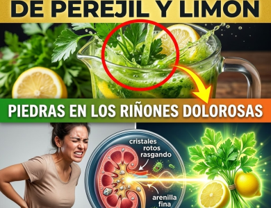 ¿Dolor Insoportable en la Espalda Baja? Derrite las Piedras y Limpia tus Riñones con el “Láser” de Perejil y Limón