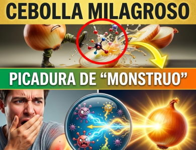 ¿Te Picó un “Monstruo”? El Extractor Natural de Cebolla para Sacar el Veneno y Bajar la Hinchazón al Instante