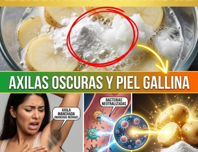 ¿Axilas Oscuras y Piel de Gallina? El Borrador Mágico de Papa y Bicarbonato que Aclara tu Piel al Instante