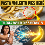 ¿Talones Agrietados y Sangrantes? La Pasta “Violenta” de Plátano y Aspirina para Pies de Bebé en Una Noche