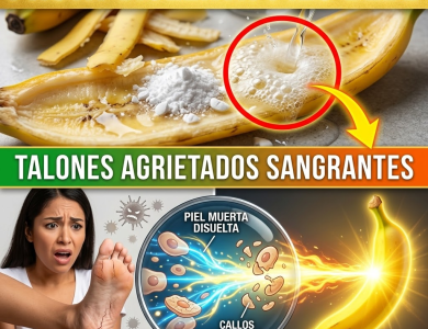 ¿Talones Agrietados y Sangrantes? La Pasta “Violenta” de Plátano y Aspirina para Pies de Bebé en Una Noche