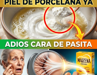 ¿Tu Cara Parece una “Pasita”? El “Botox de las Abuelas” con Maizena que Borra Arrugas en Minutos