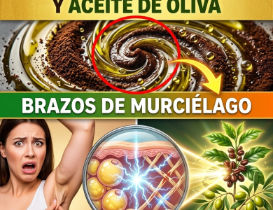 ¡El Secreto Revelado! La “Proporción de Oro” de Café y Aceite para Eliminar los Brazos de Murciélago en 12 Minutos