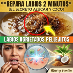 ¡El Secreto Revelado! La “Proporción de Oro” de Azúcar y Coco para Reparar Labios Agrietados en 2 Minutos